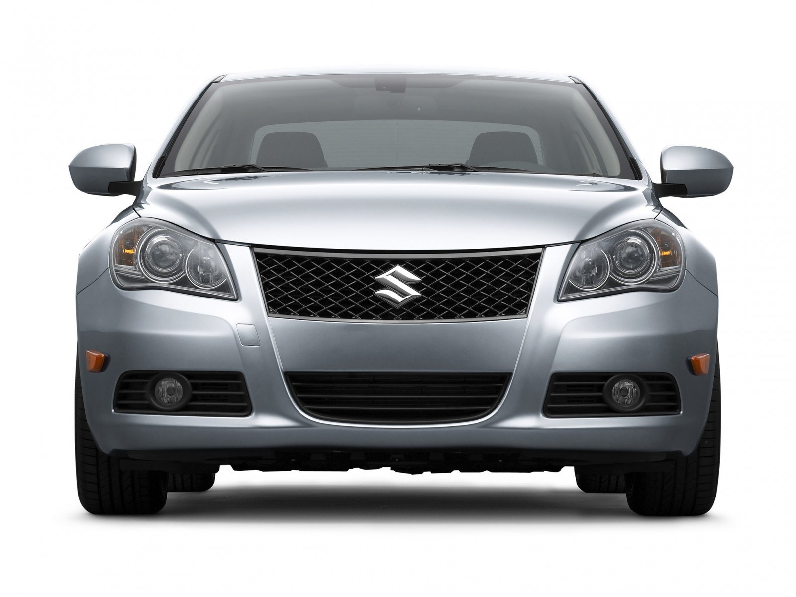 silver suzuki car front view
