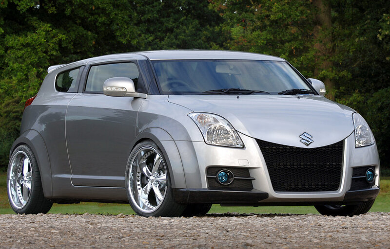 silver suzuki hatchback car