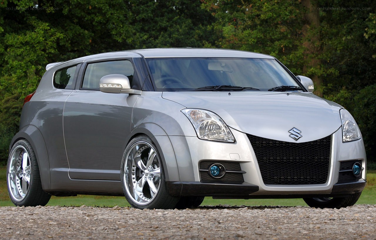 silver suzuki hatchback car