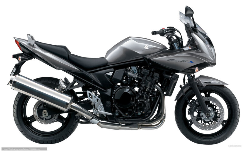 Silver Suzuki Motorcycle — Gray, Neutral