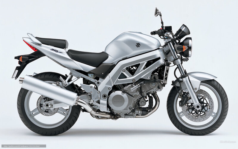 Silver Suzuki Motorcycle — Neutral