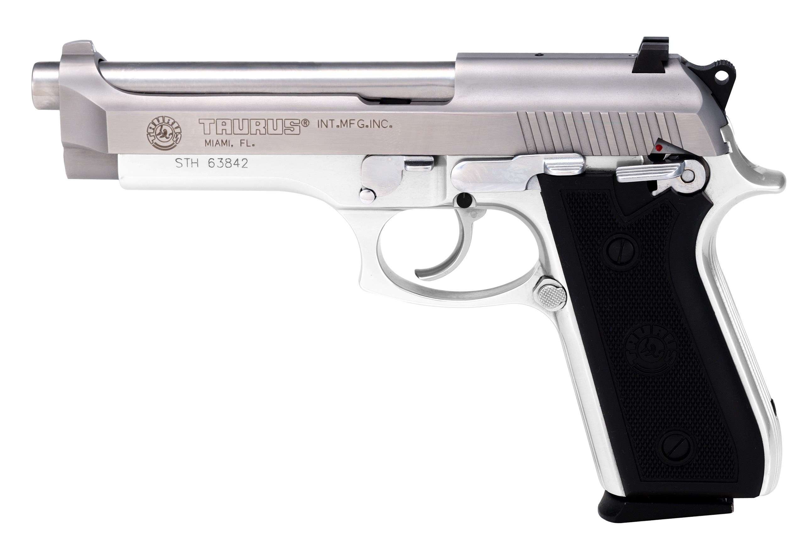 silver taurus pistol