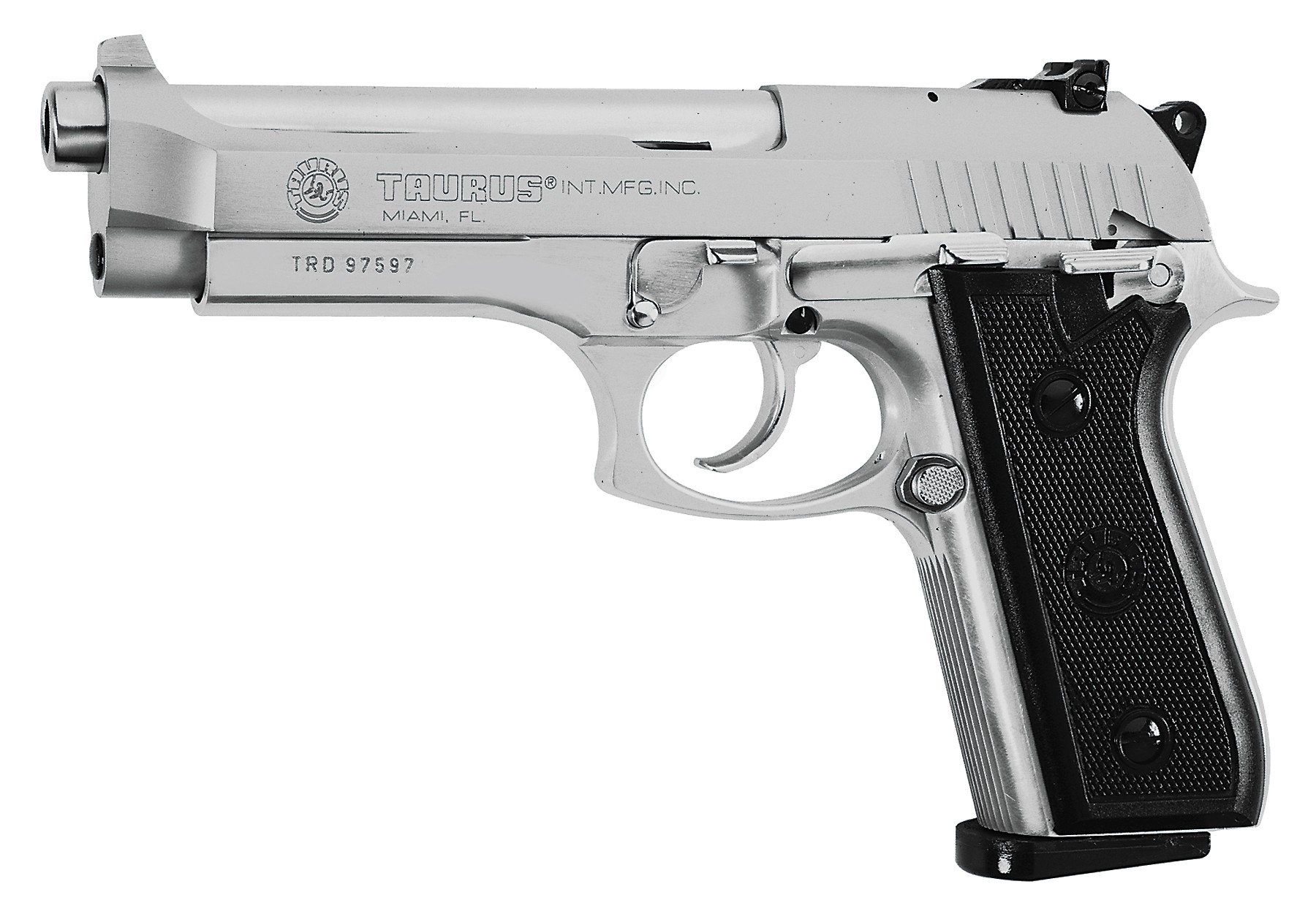 silver taurus pistol