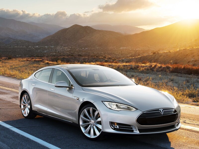 Silver Tesla Model S — Serene
