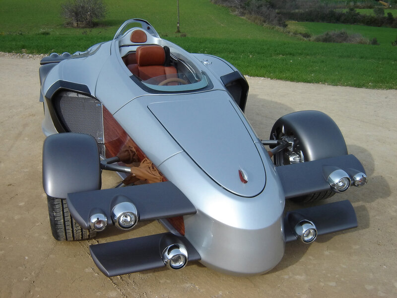 Silver Three-wheeled Car — Calm