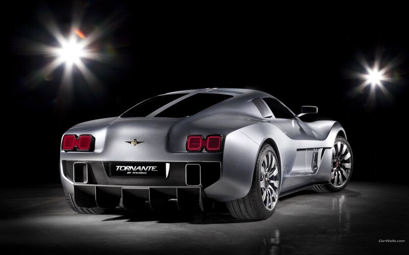 Silver Tornante sports car