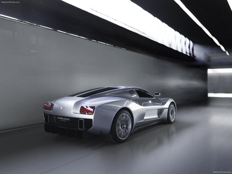 Silver Tornante sports car