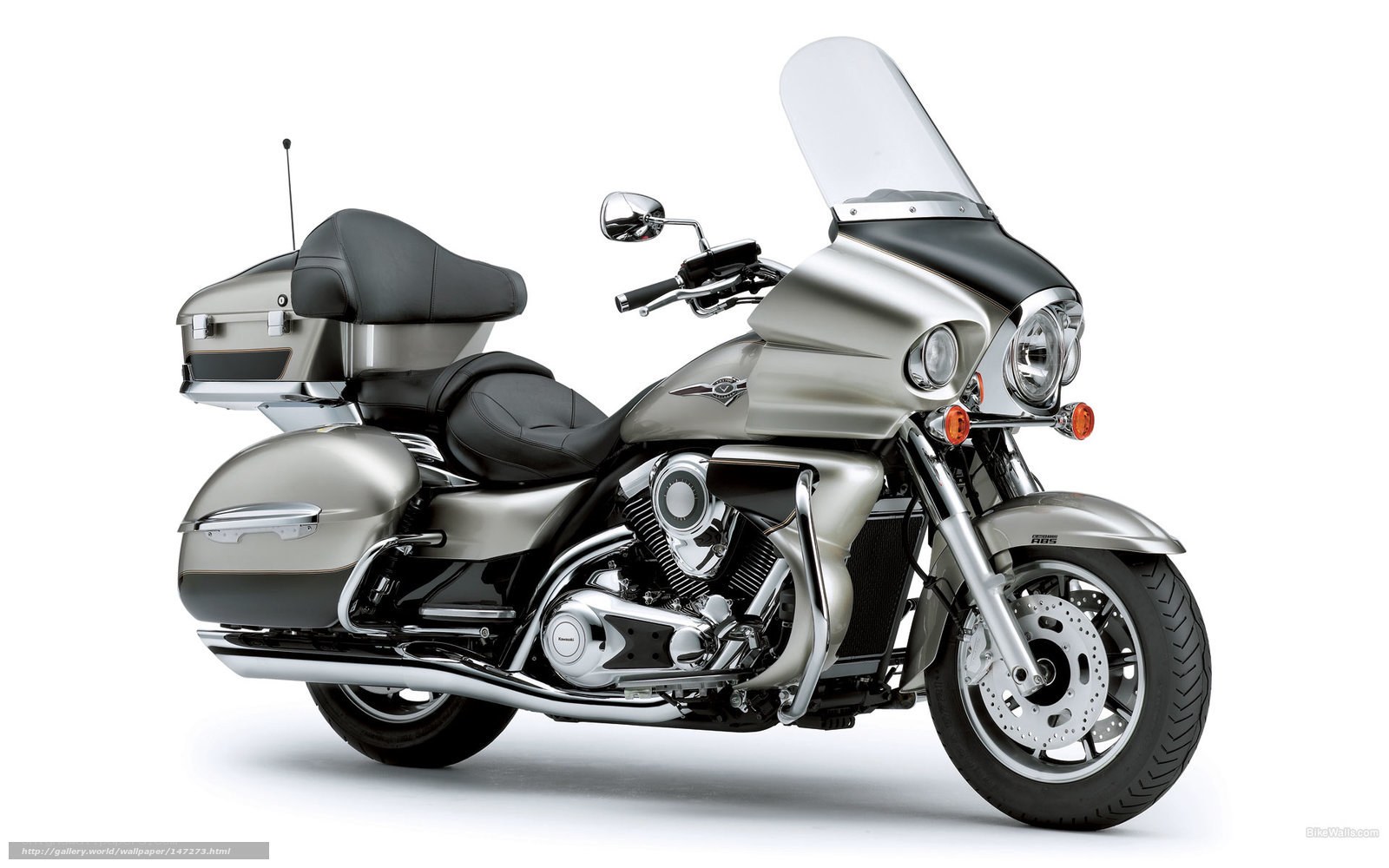 silver touring motorcycle