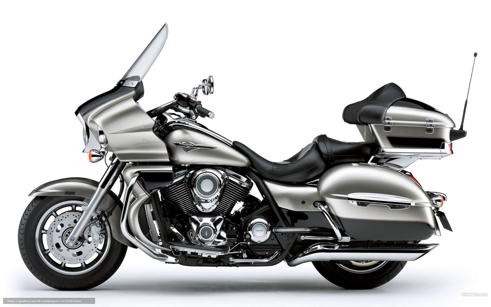 silver touring motorcycle