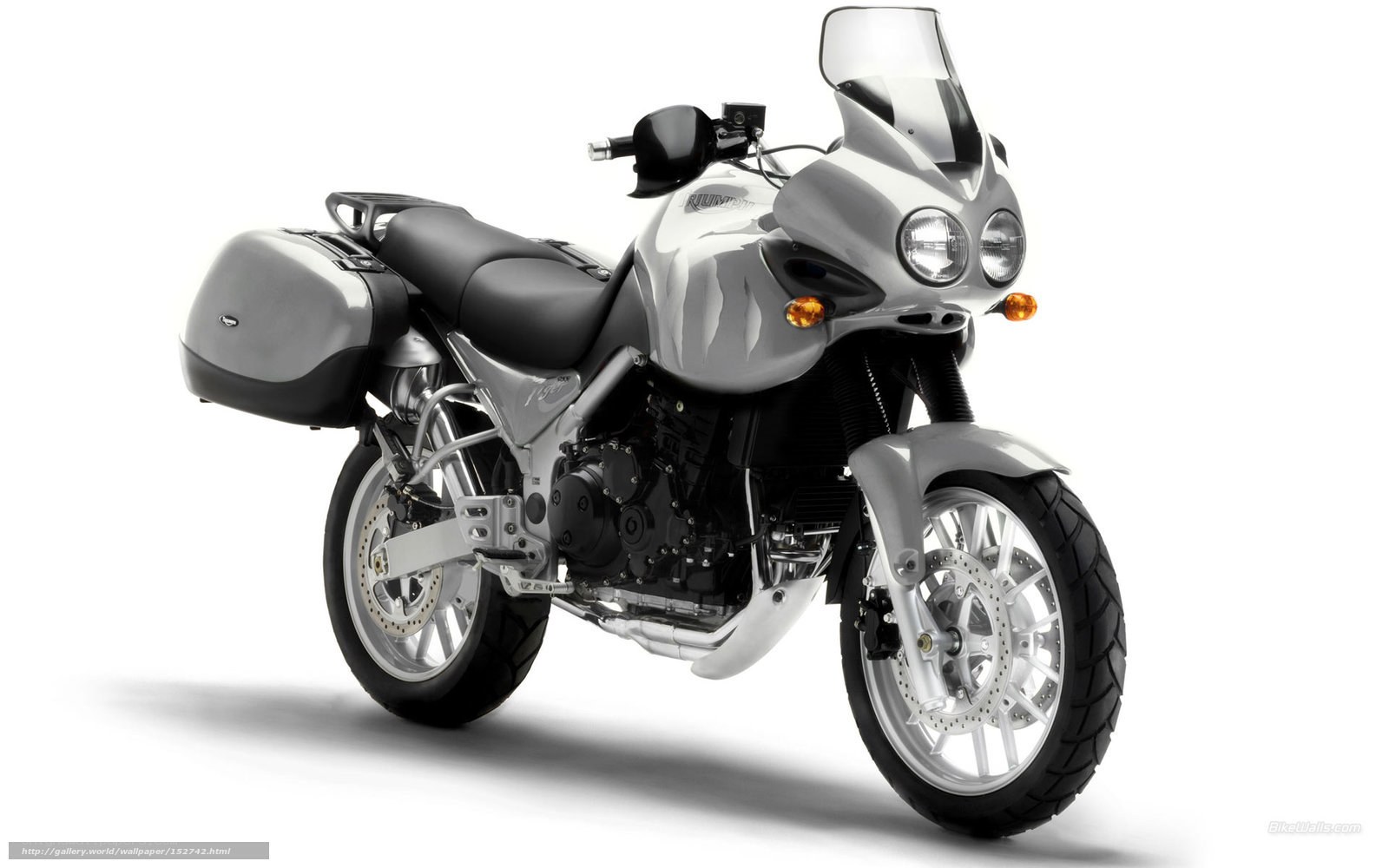 silver touring motorcycle