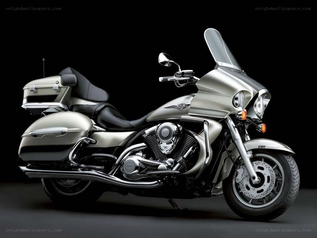 silver touring motorcycle