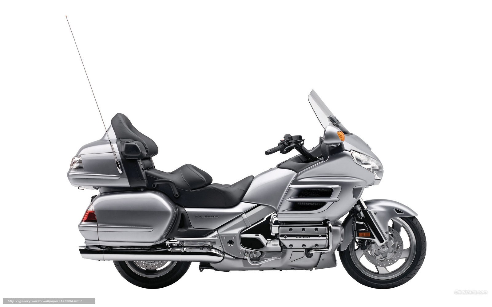 silver touring motorcycle