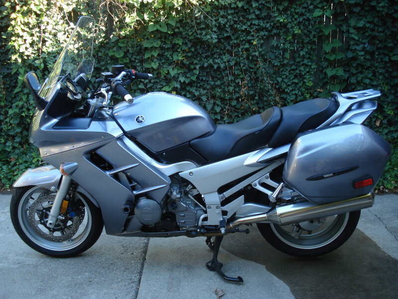 Silver Touring Motorcycle — Calm, Afternoon, Photograph