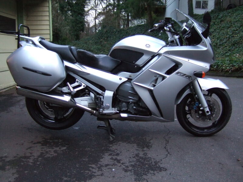 Silver Touring Motorcycle — Calm, Photograph