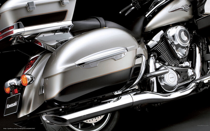 Silver Touring Motorcycle — Dramatic