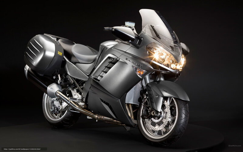 Silver Touring Motorcycle — Gray, Dramatic