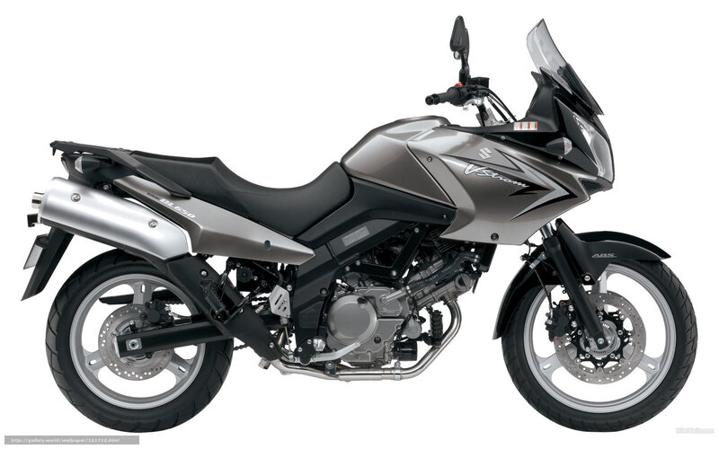 Silver Touring Motorcycle — Gray, Neutral, Photograph, Windshield, Exhaust Pipe