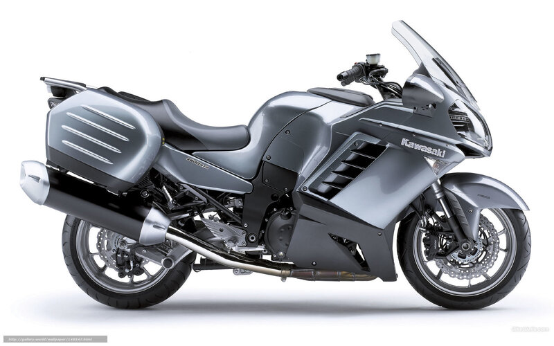 Silver Touring Motorcycle — Gray, Neutral