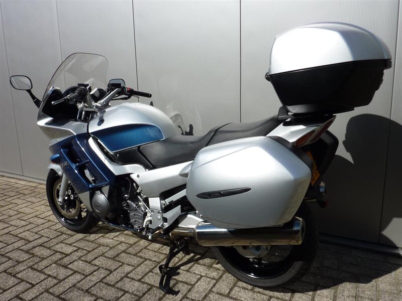 Silver Touring Motorcycle — Neutral, Afternoon