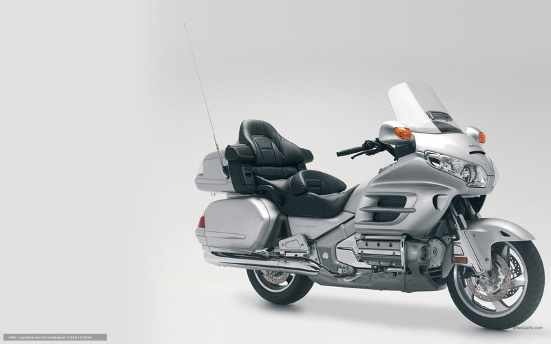 Silver Touring Motorcycle — Neutral, Photograph, Black Seat, Windshield