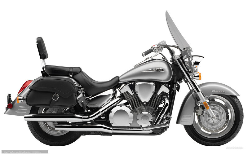 Silver Touring Motorcycle — Neutral, Photograph, Saddlebags, Windshield