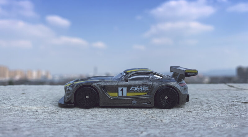 Silver Toy Race Car
