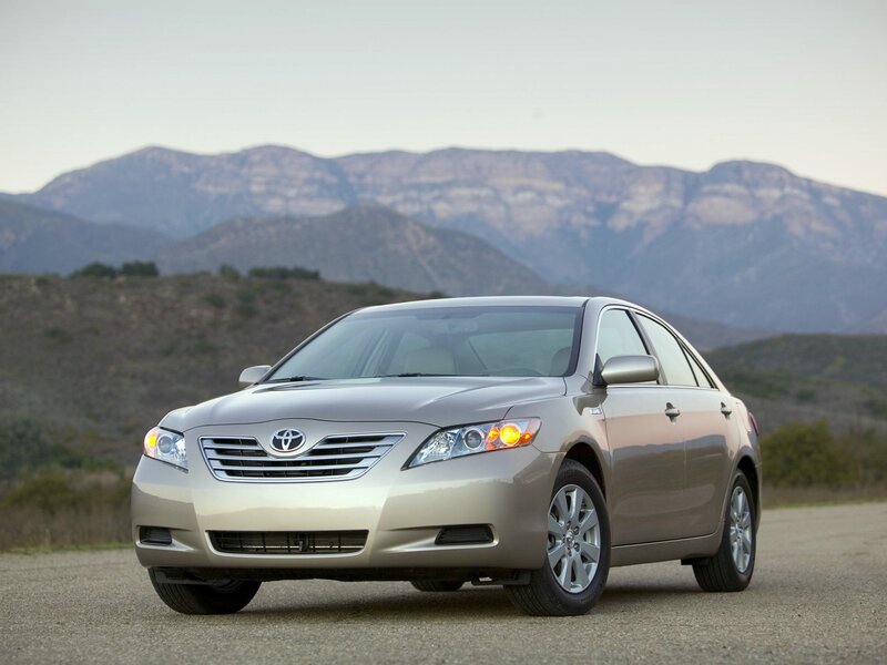 Silver Toyota Camry — Serene, Sunset