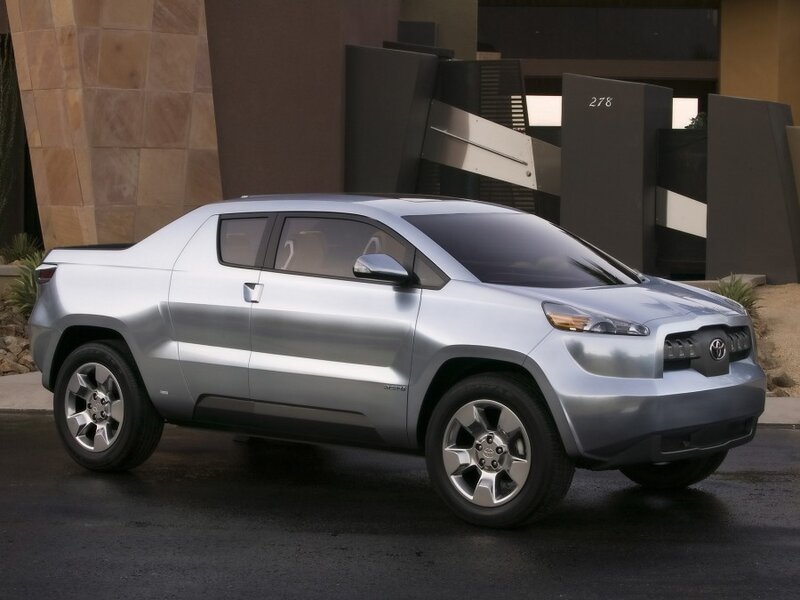 silver toyota concept truck