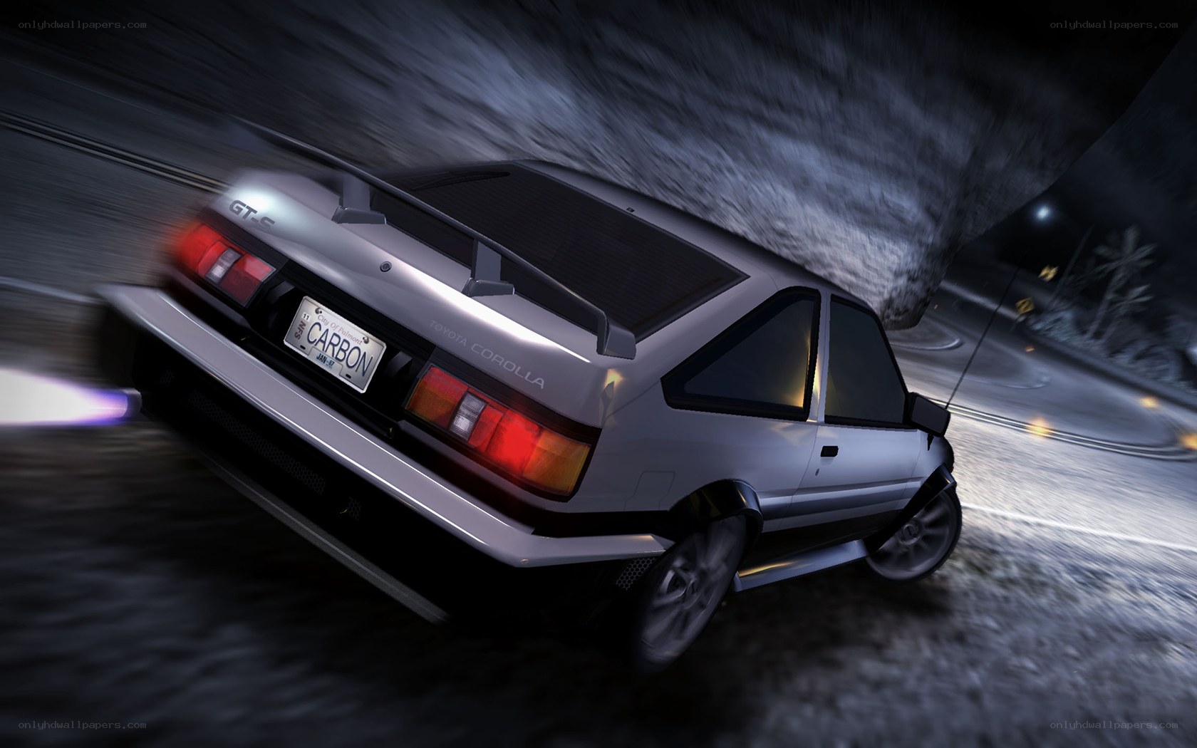 silver toyota corolla drift