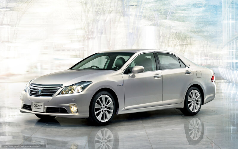 Silver Toyota Crown Hybrid