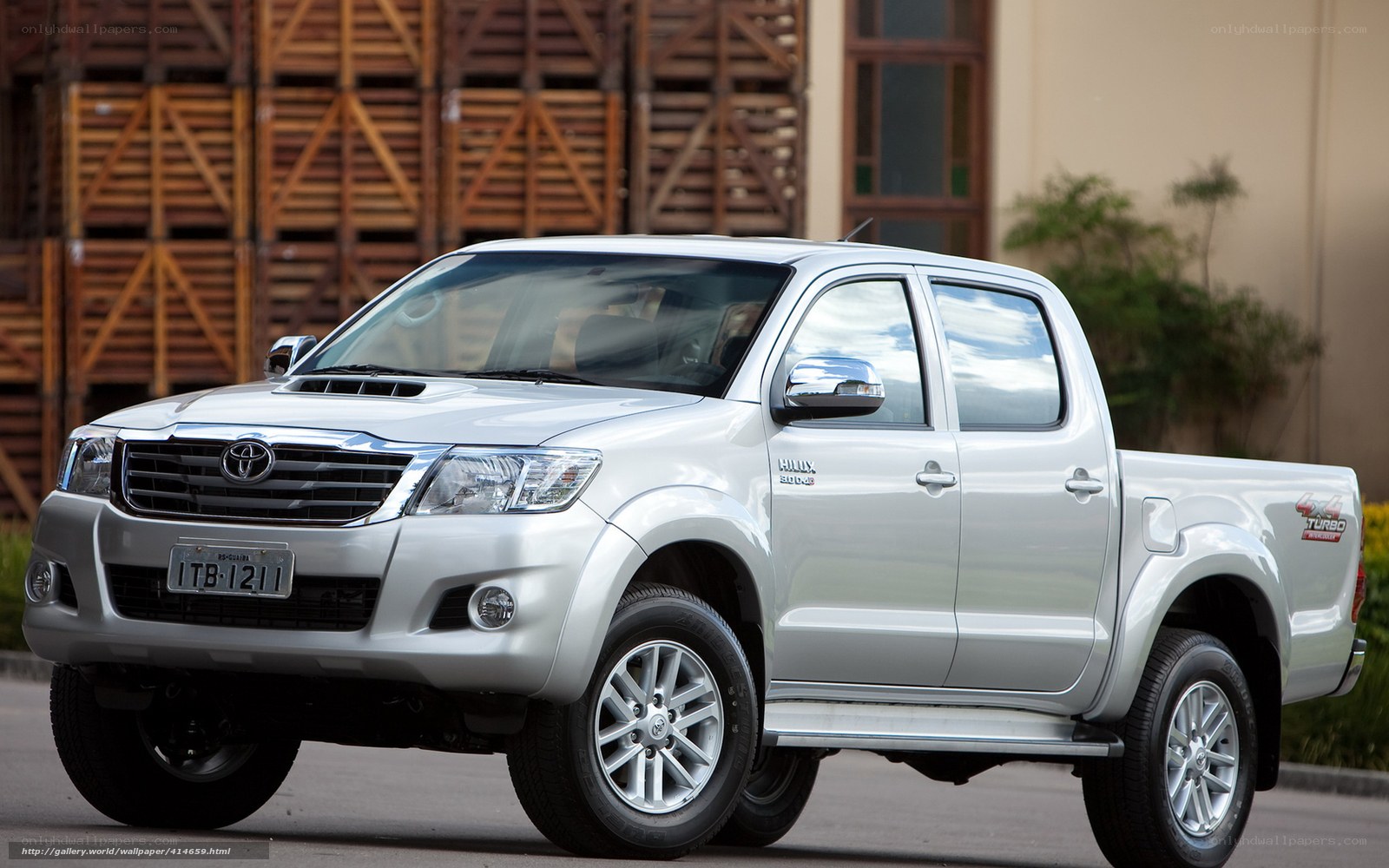 silver toyota hilux pickup truck