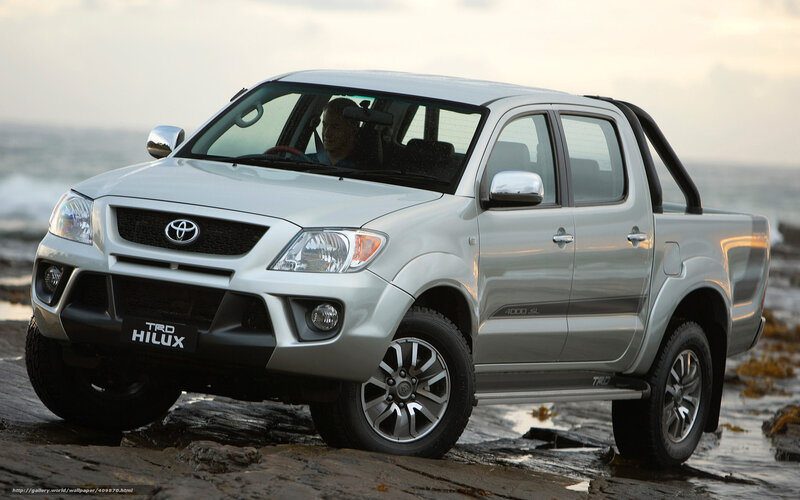 Silver Toyota Hilux