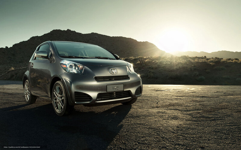 Silver Toyota Iq Car