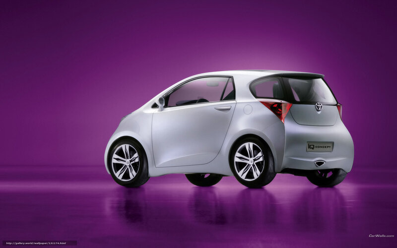 Silver Toyota Iq Concept