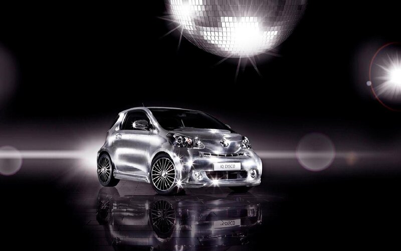 Silver Toyota Iq Disco