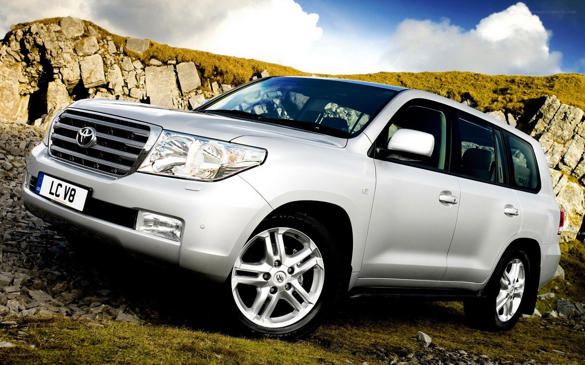 Silver Toyota Land Cruiser