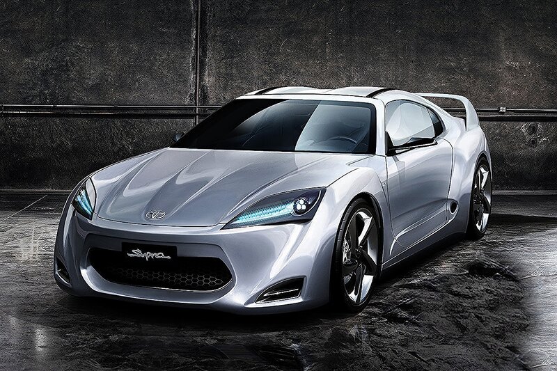 Silver Toyota Supra Concept