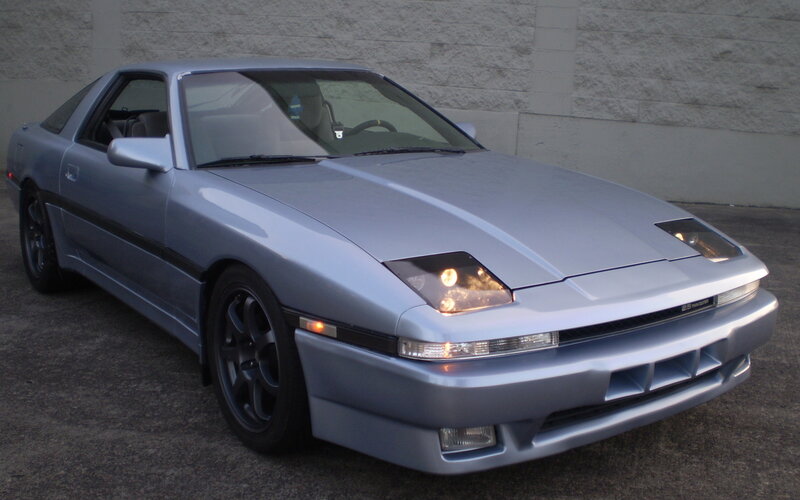 silver toyota supra