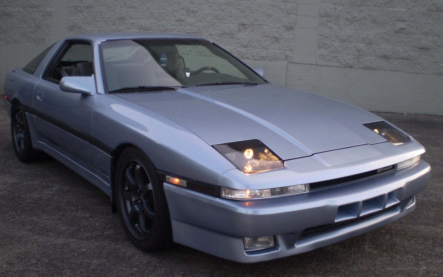 silver toyota supra