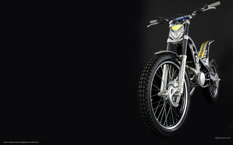 Silver Trial Motorcycle — Black