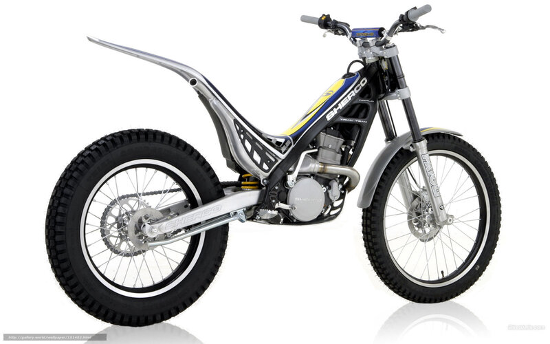 Silver Trial Motorcycle — Neutral