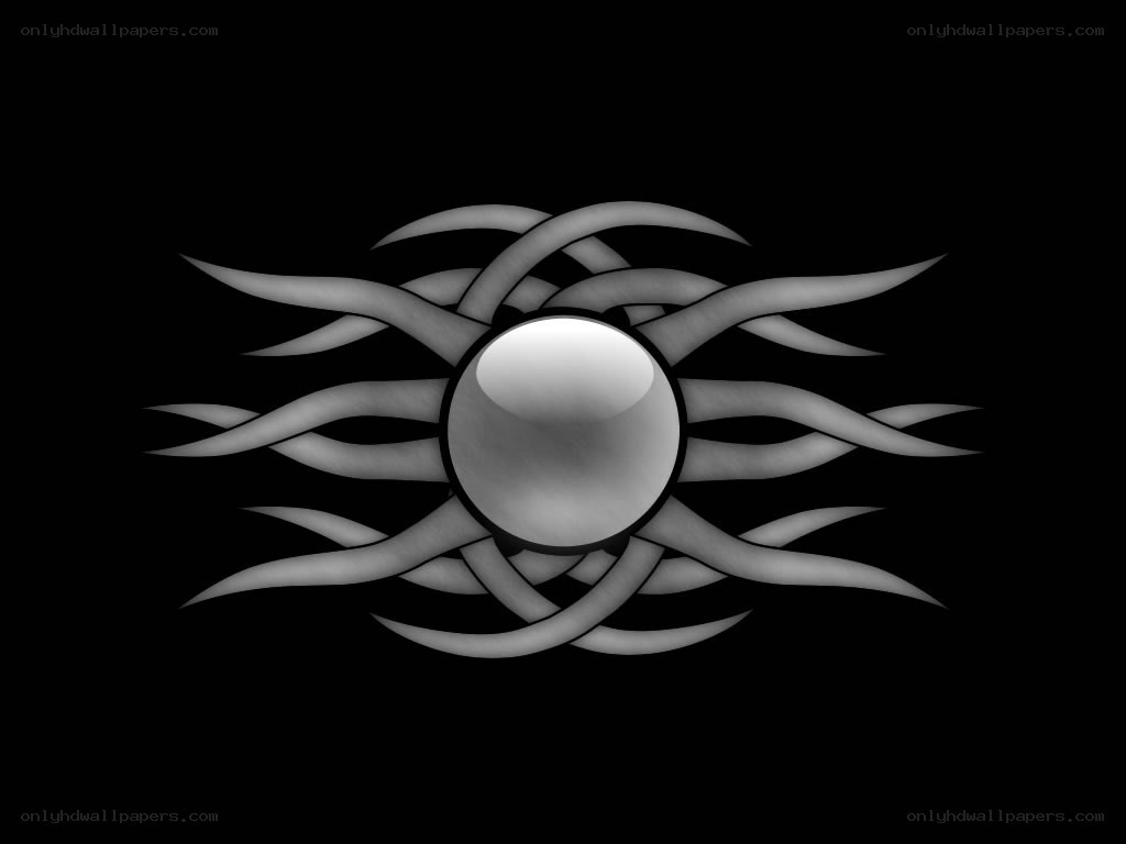 silver tribal eye design