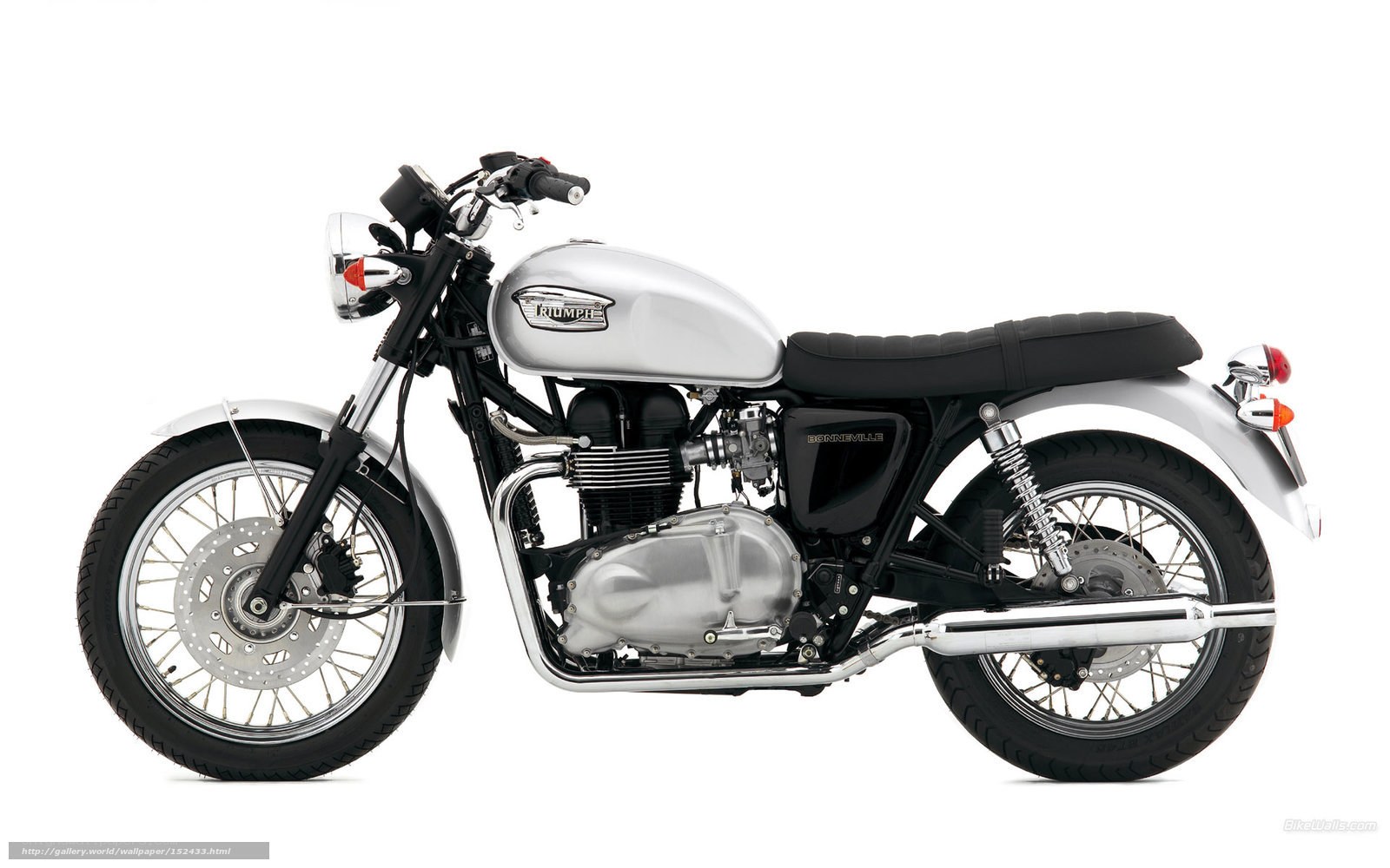 silver triumph bonneville motorcycle