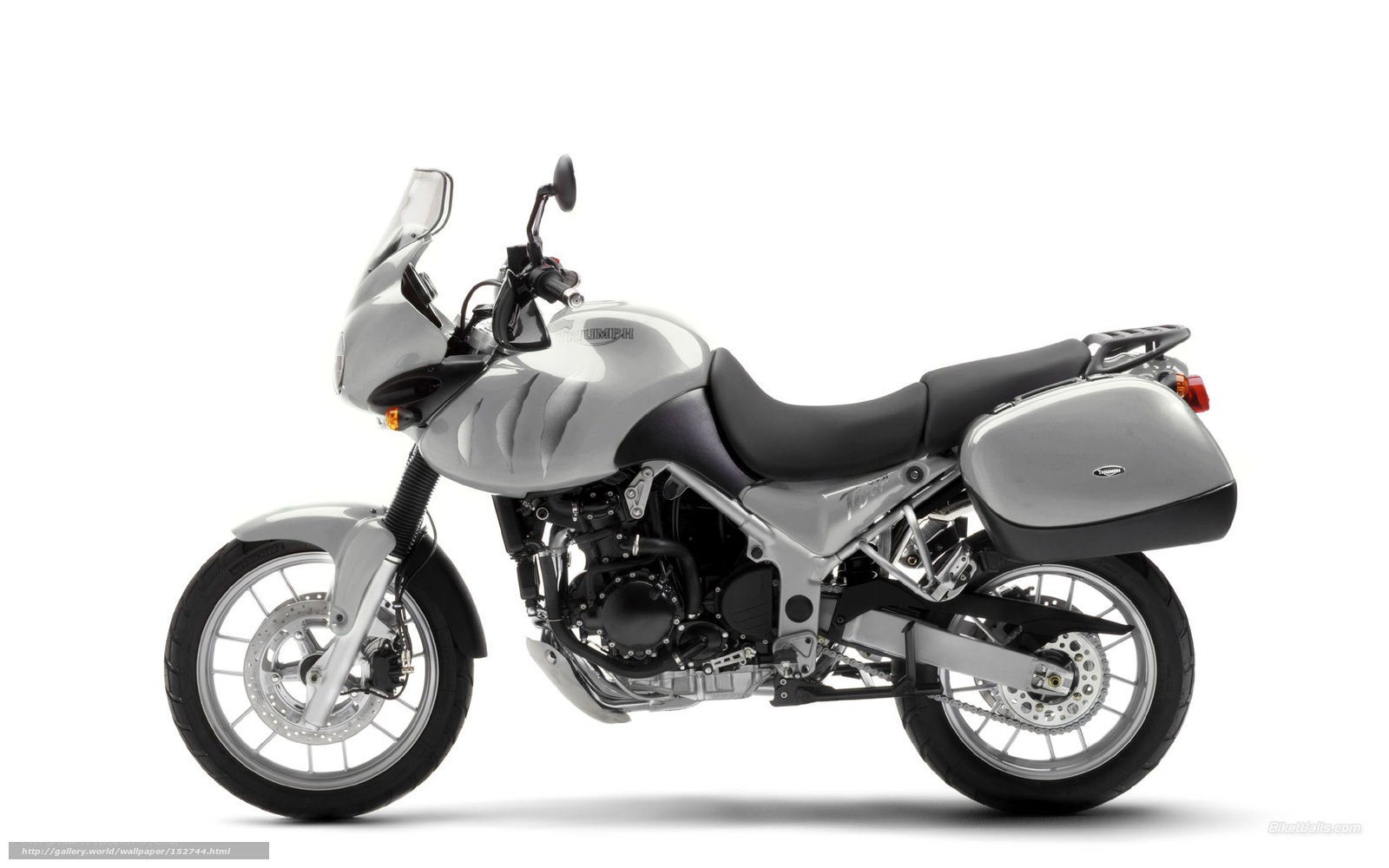 silver triumph motorcycle