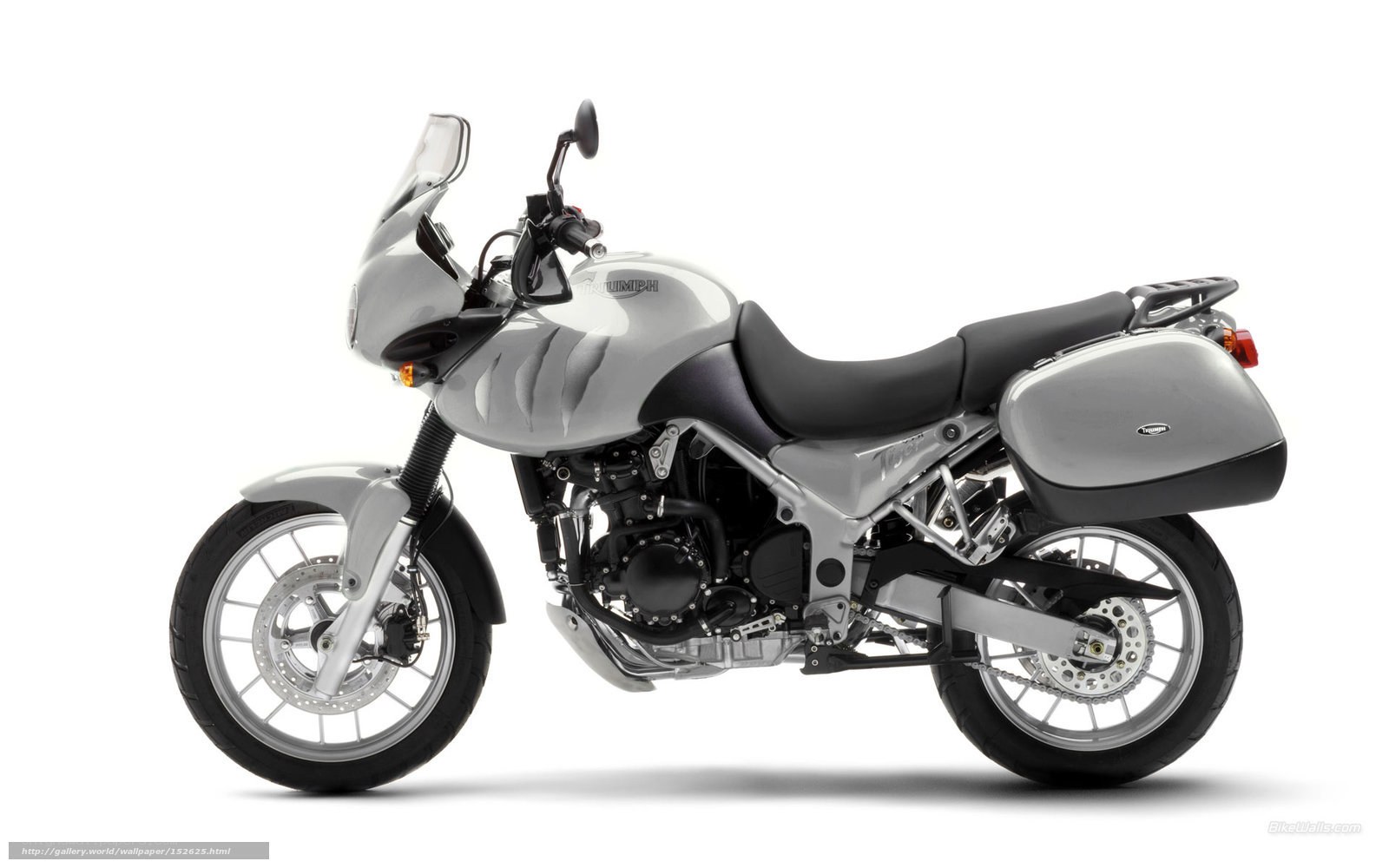 silver triumph motorcycle