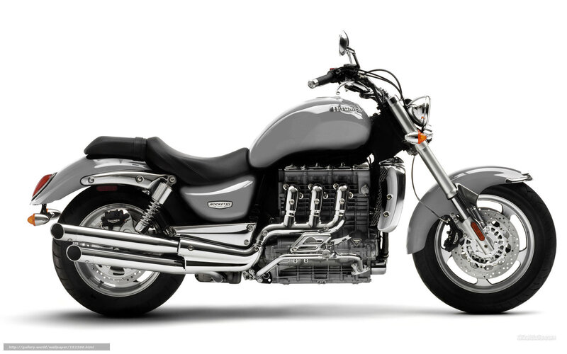 Silver Triumph Motorcycle — Gray, Neutral