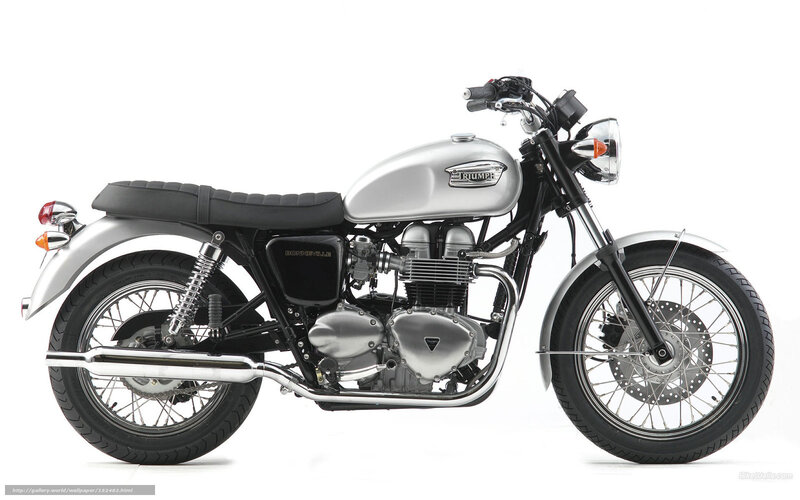 Silver Triumph Motorcycle — Neutral, Photograph, Seat, Engine, Exhaust