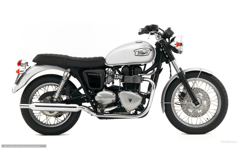 Silver Triumph Motorcycle — Neutral, Photograph, Seat, Exhaust