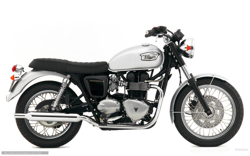 Silver Triumph Motorcycle — Neutral, Photograph