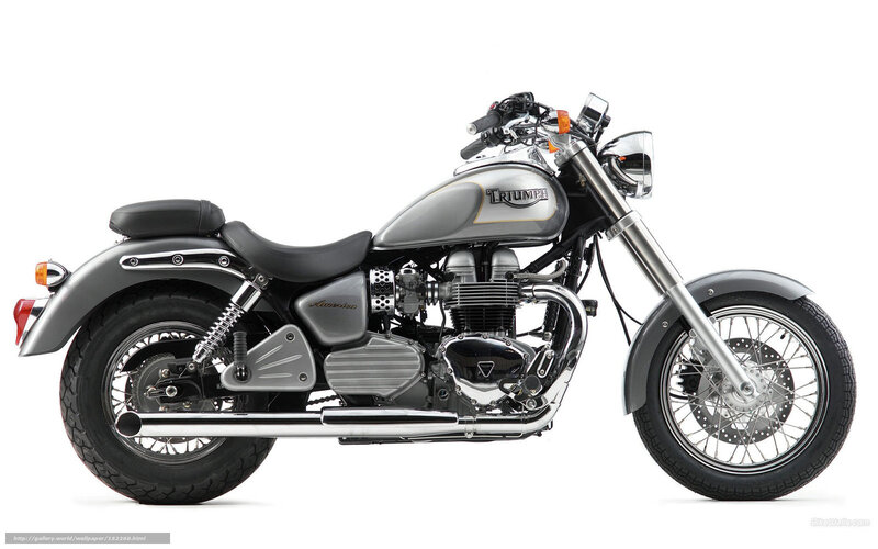 Silver Triumph Motorcycle — Neutral